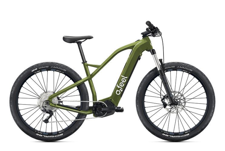 O2feel Karma XC Boost 4.1 Olive Vélo de Montagne Électrique