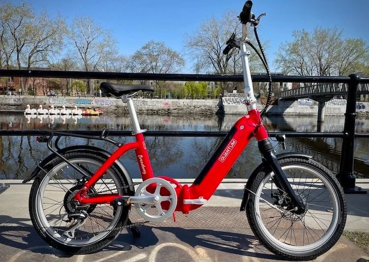 Quantum Broadway Rouge Petit vélo électrique pliable