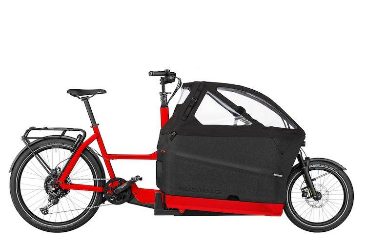 Vélo cargo familial Riese Muller Packster 70 Family Chili