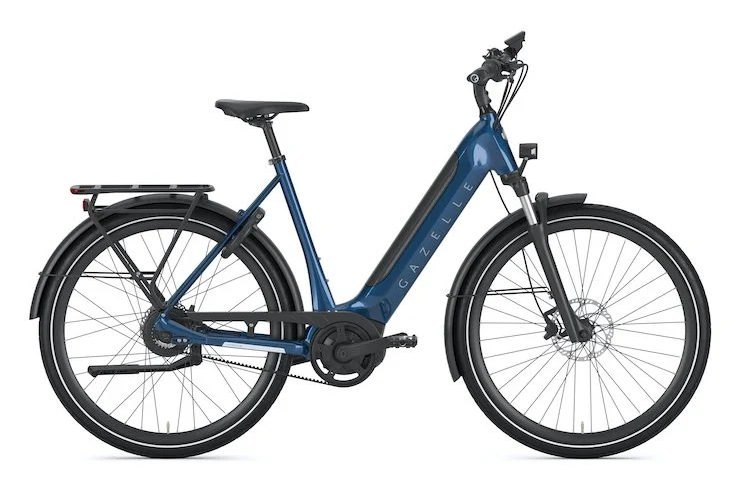 Vélo électrique Gazelle Ultimate C380 Mallard blue Brillant avec Batterie 625Wh