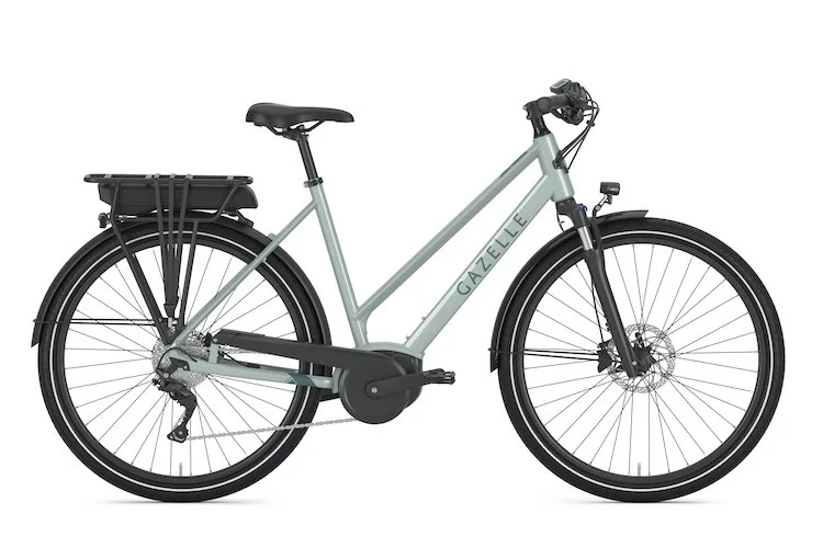 Vélo électrique urbain Gazelle Medeo T9 City Light Olive
