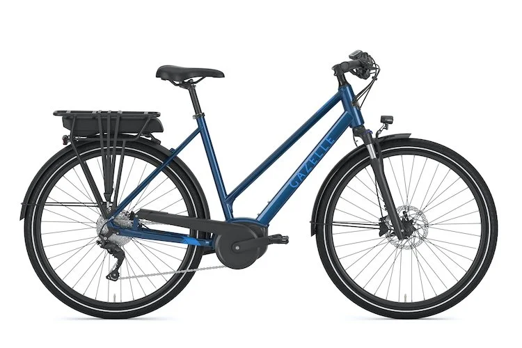 Vélo électrique urbain Gazelle Medeo T9 City Mallard Blue